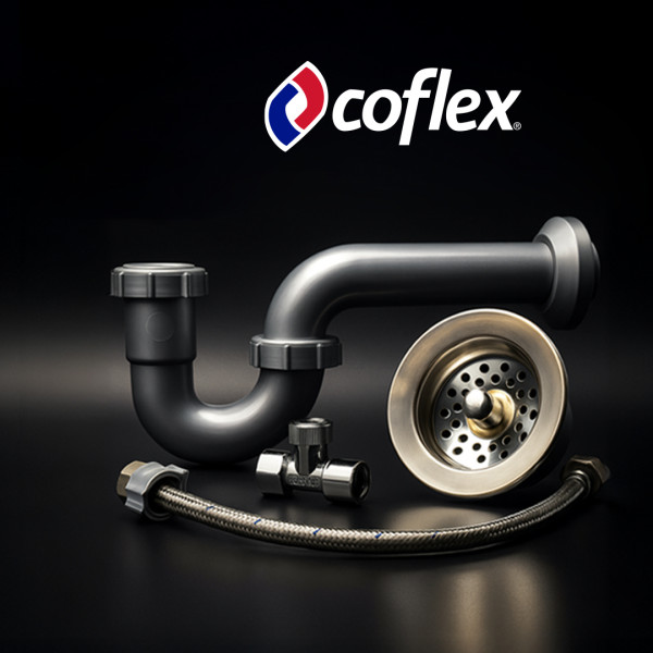 Kit Instalación lavaplatos acople 40 cm marca Coflex